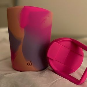 HydroJug Glass Silicone Cover and Top w\ Straw